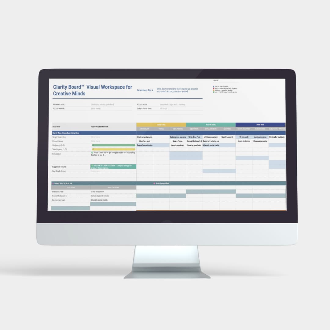 Clarity Plano™ | Stop Missing Deadlines (ADHD)