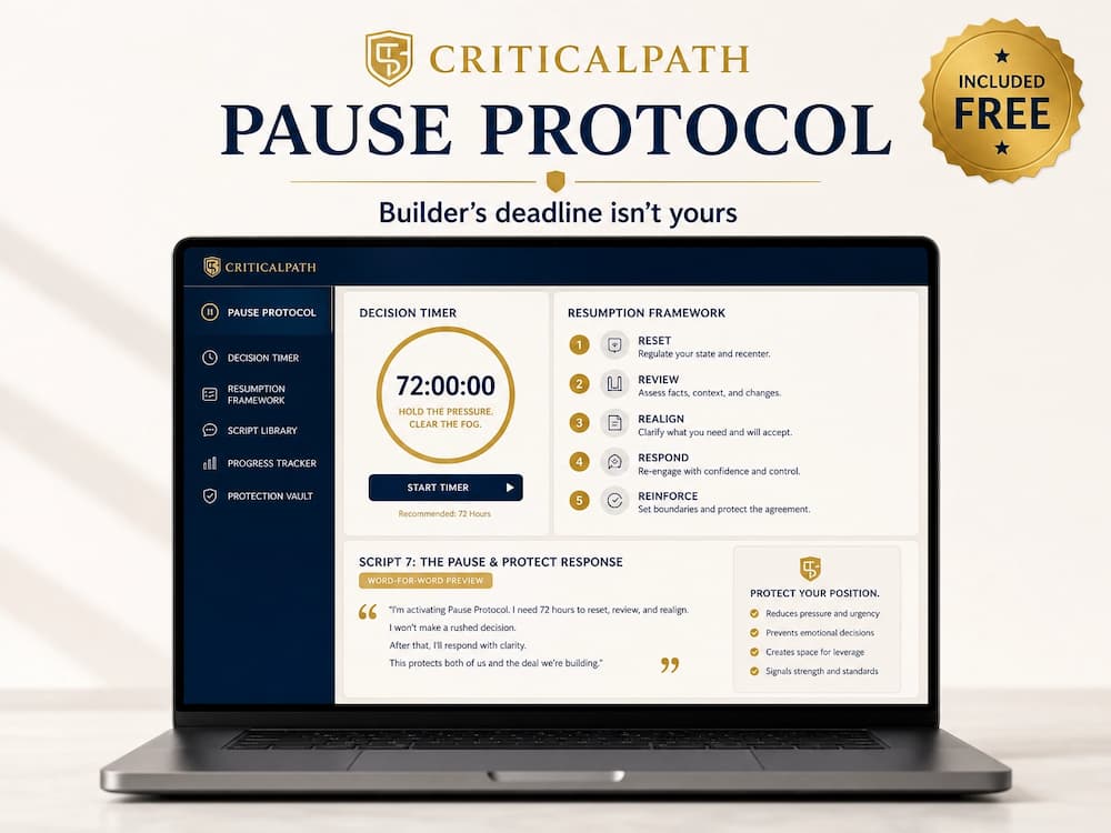 CriticalPath™ Kit | See What Your Builder Sees