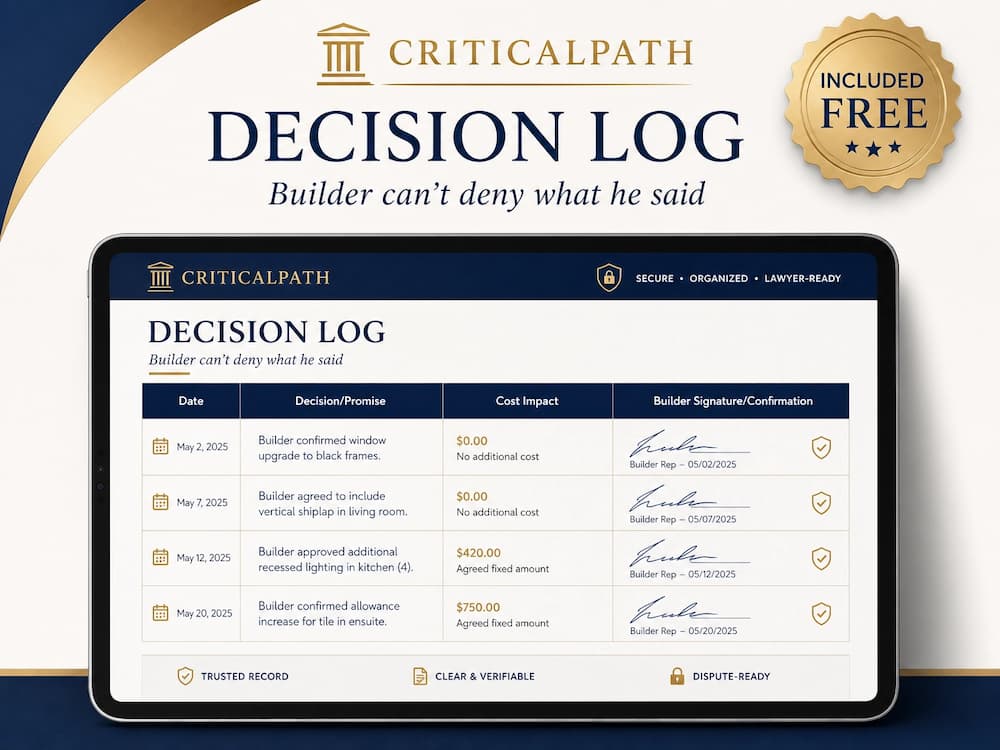 CriticalPath™ Kit | See What Your Builder Sees