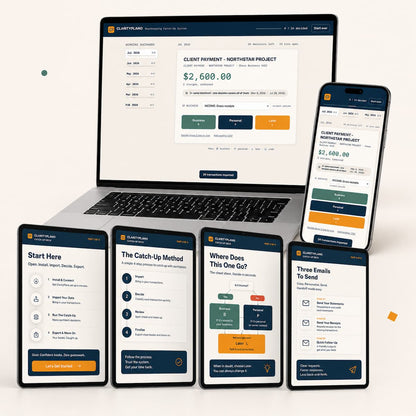 Bank Statements to a Schedule C Workbook | The Three-Button Method | ClarityPlano