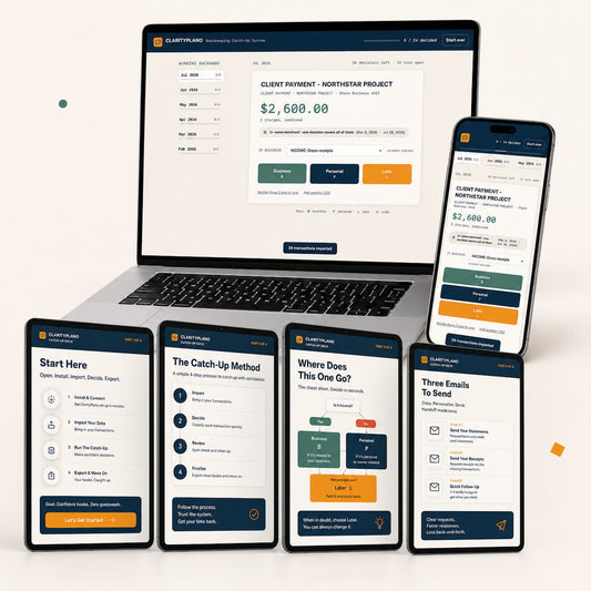 Bank Statements to a Schedule C Workbook | The Three-Button Method | ClarityPlano