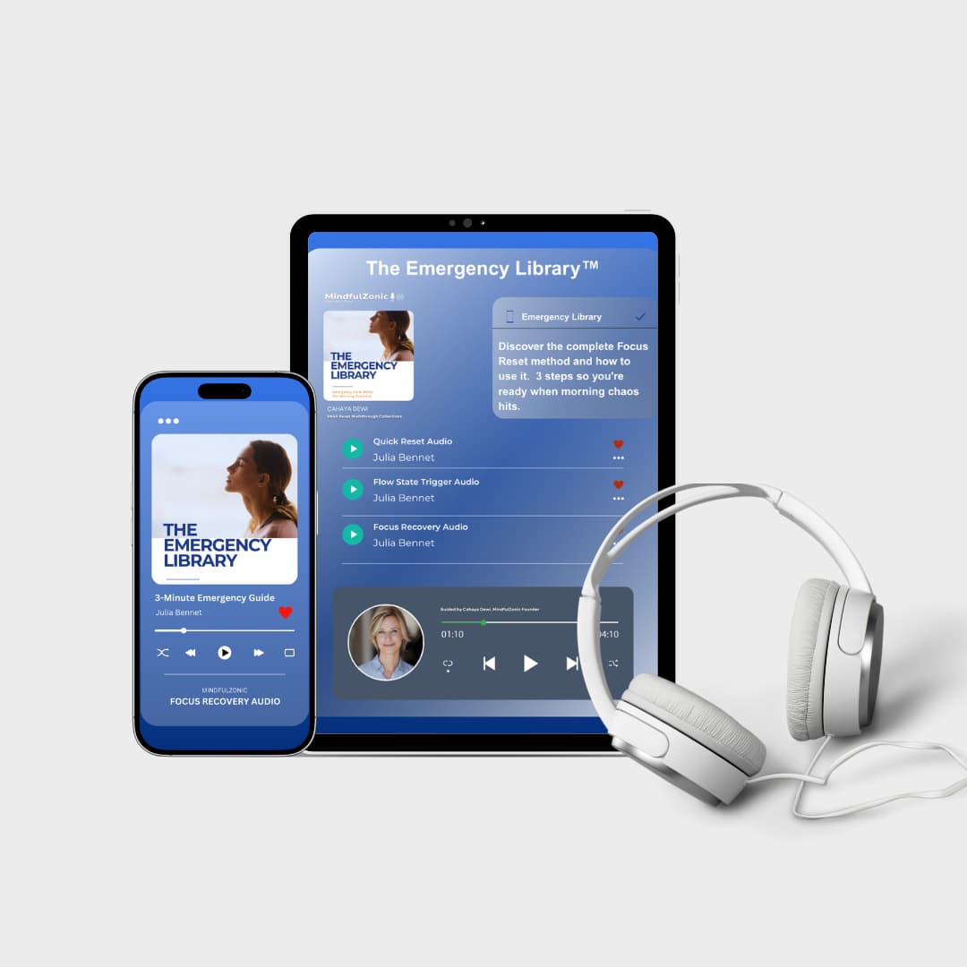 Focus Reset Audio Library: 3 Guided Resets (MP3)